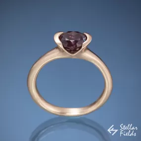 Alexandrite Semi Bezel Engagement Ring