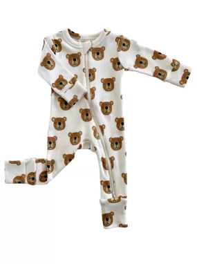 Baby Bear / Organic 2-Way Zip Romper