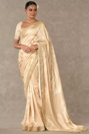 Beige Gulaab Saree