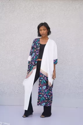 Boho Summer cotton Cardigan, Kimono for women, White  Duster, Boho Kimono, Beach Cover Ups, Gypsy Kimono Duster, Boho Kimono Robe