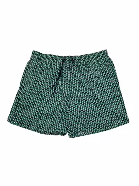 Fantasia Green & Navy Printed Swim Shorts