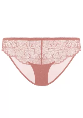 HSIA Blossom Light Coral Lace Bikini Underwear