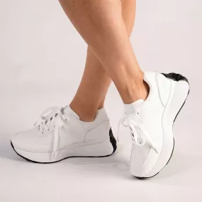 Madison Petals Sneaker - White Mono