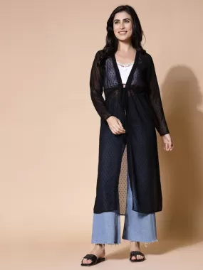 Odour Free Longline Tie Up Shrug For Women